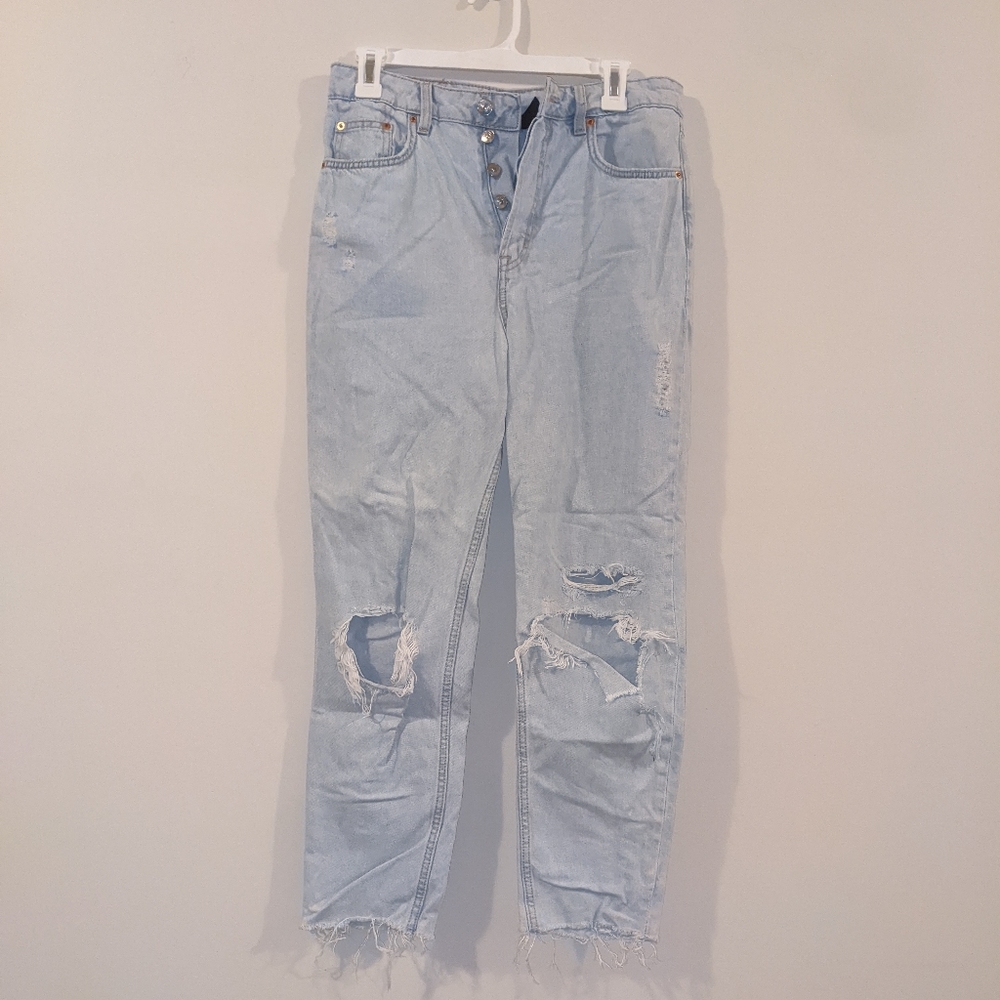H&M Light-Wash Mom Jeans